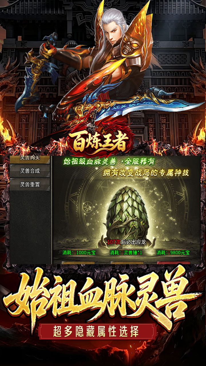 百炼王者（灵兽复古九职业）游戏截图3